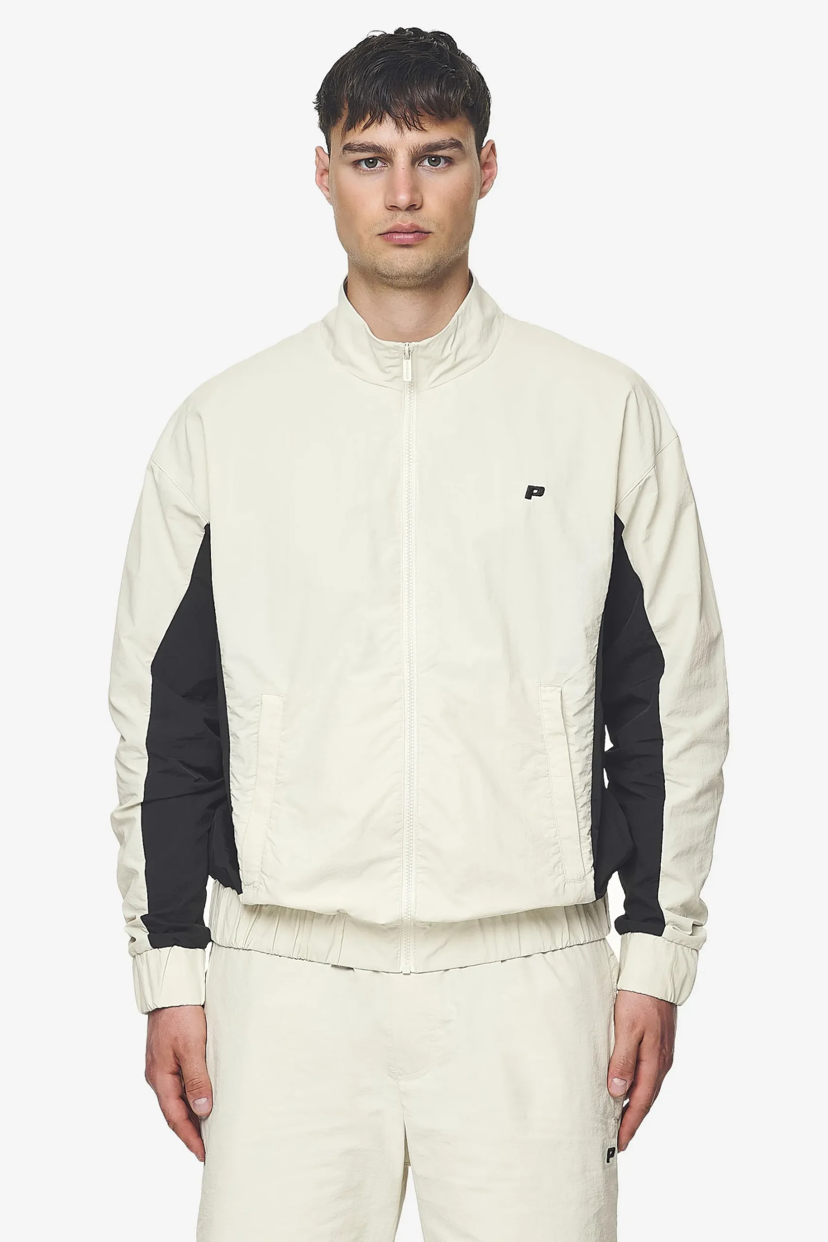 Pegador Wolsey Track Jacket Salty Cream Black