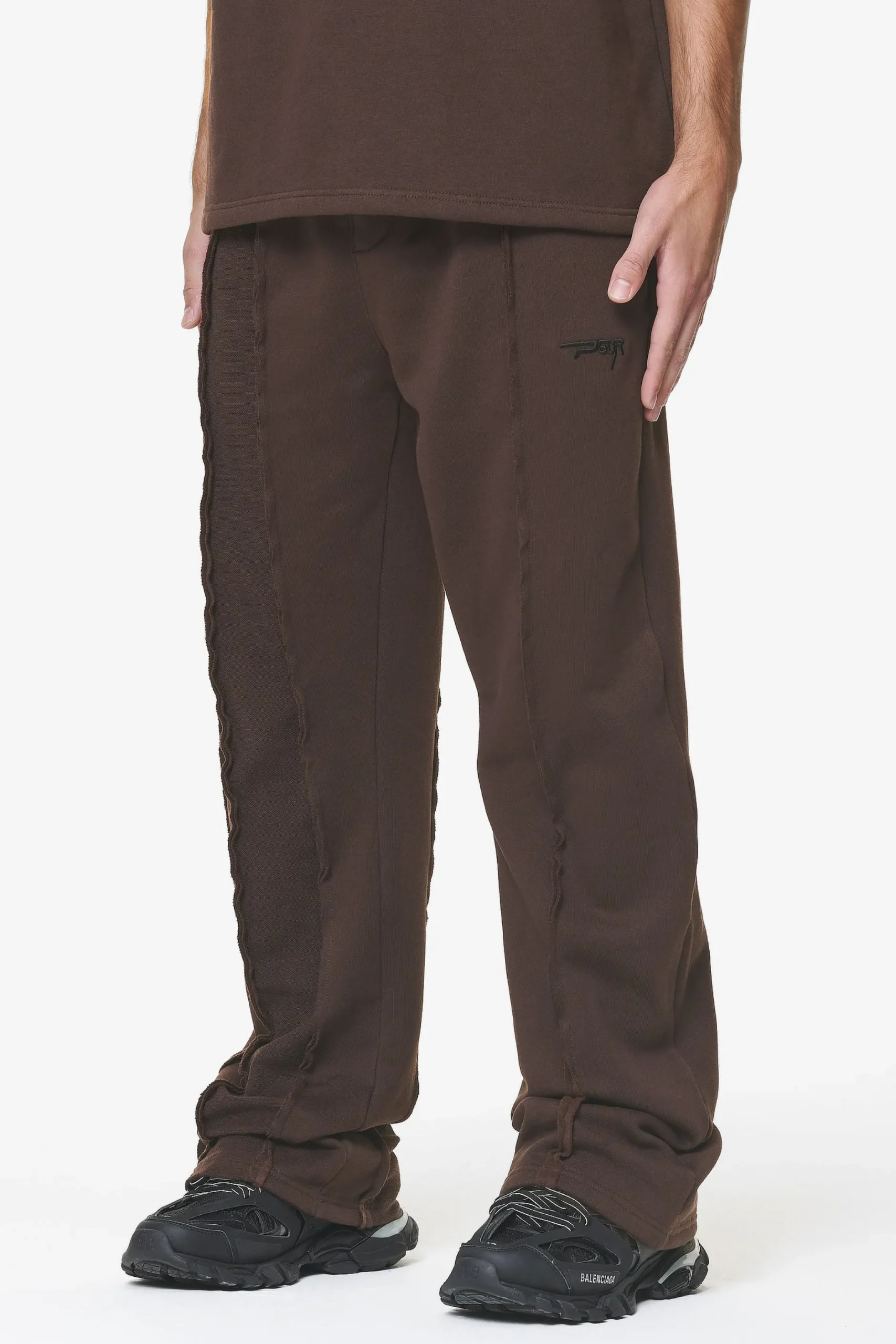 Pegador Wyso Inside Out Terry Sweat Pants Washed Oak Brown