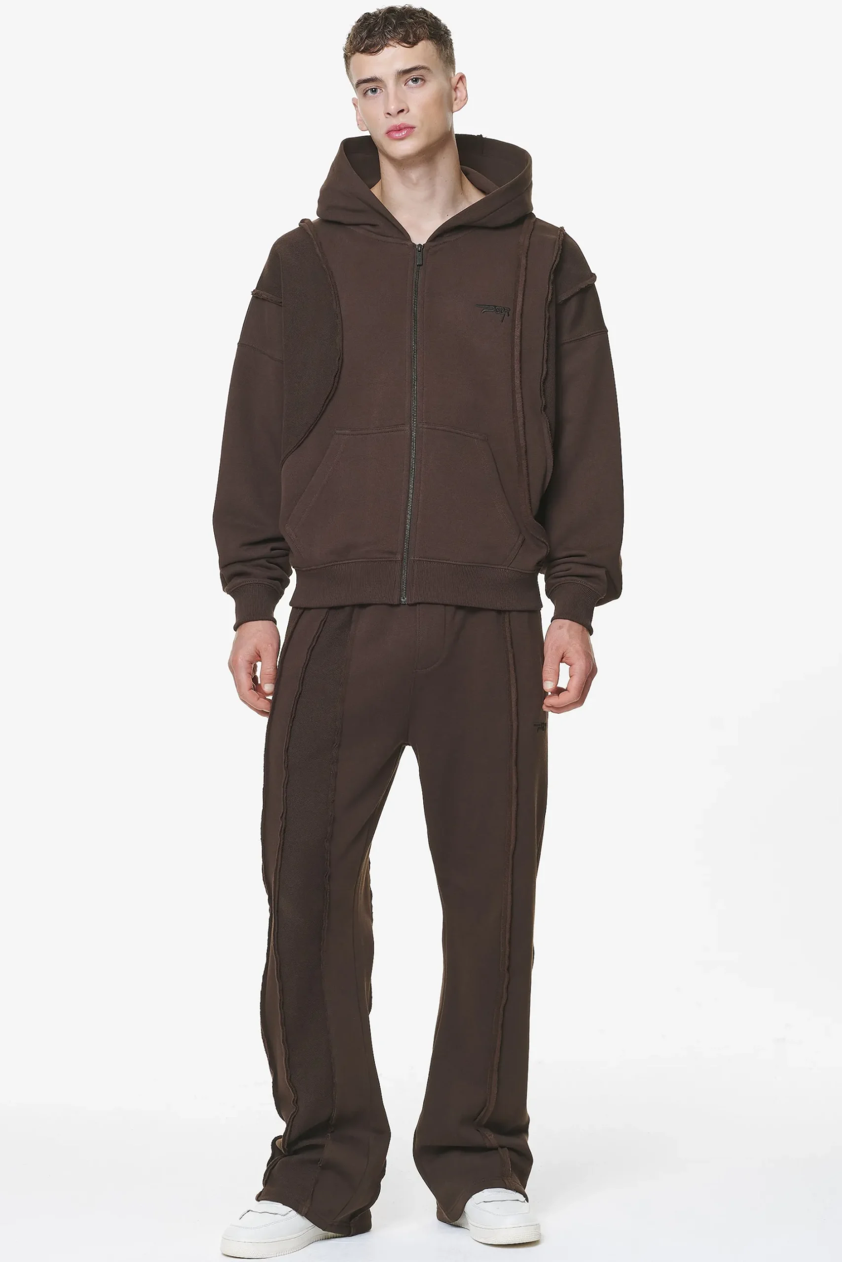 Pegador Wyso Inside Out Terry Sweat Pants Washed Oak Brown
