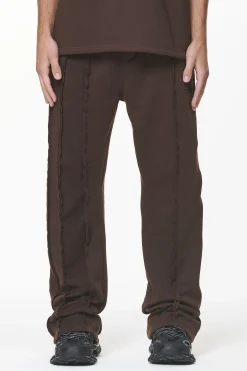 Pegador Wyso Inside Out Terry Sweat Pants Washed Oak Brown