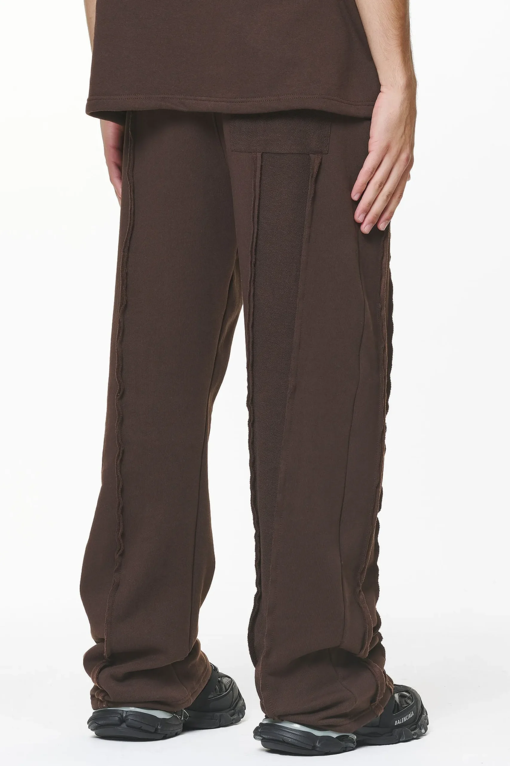 Pegador Wyso Inside Out Terry Sweat Pants Washed Oak Brown