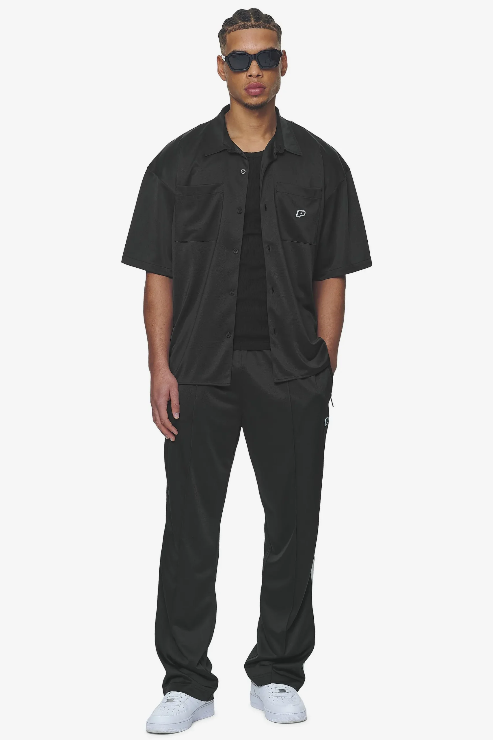 Pegador Zeno Track Pants Black Baby Blue