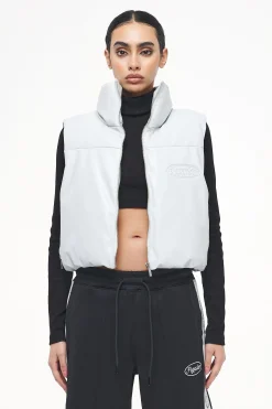 Pegador Zito Cropped Faux Leather Vest