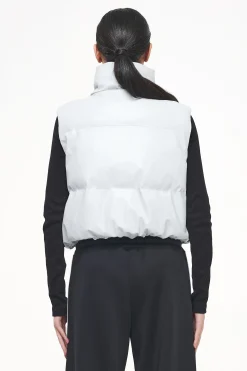 Pegador Zito Cropped Faux Leather Vest