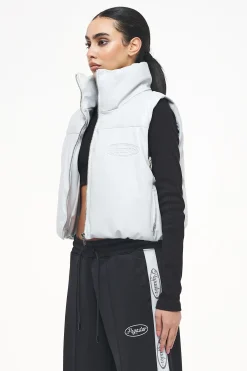 Pegador Zito Cropped Faux Leather Vest